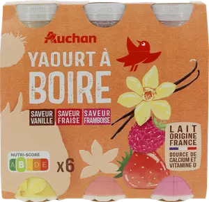 YAOURT À BOIRE PANACHÉ AUCHAN