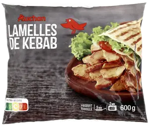 LAMELLES DE KEBAB SURGELÉES AUCHAN