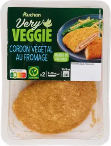 CORDON VÉGÉTAL AU FROMAGE AUCHAN VERY VEGGIE