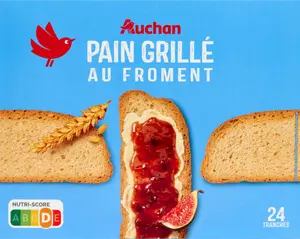 PAIN GRILLÉ AU FROMENT AUCHAN