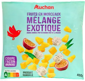 MÉLANGE DE FRUITS EXOTIQUES SURGELÉS AUCHAN
