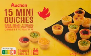 MINI QUICHES SURGELÉES AUCHAN