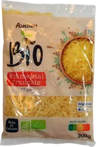 EMMENTAL RÂPÉ AUCHAN BIO