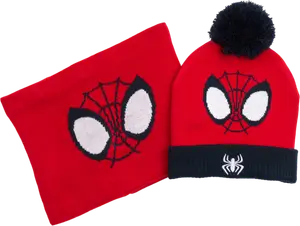 BONNET + TOUR DE COU SPIDERMAN