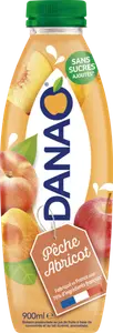 Jus de pêche, abricot et lait