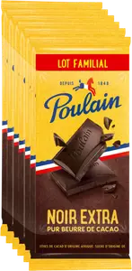 TABLETTES DE CHOCOLAT NOIR EXTRA POULAIN