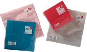 LES 50 SERVIETTES 33 CM 2 PLIS ACTUEL