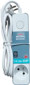 BLOC 3 PRISES 16A + INTERRUPTEUR