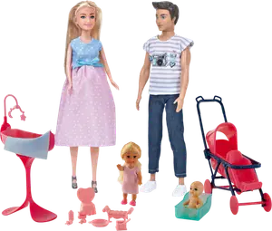 MON COFFRET FAMILLE DE POUPEE