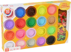 PACK DE 20 POTS DE PATE A MODELER