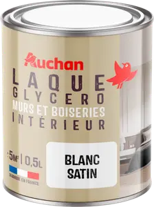 PEINTURE GLYCERO 0.5 L BLANC SATIN