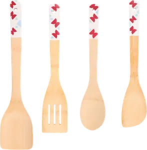 LOT DE 4 USTENSILES BAMBOU ACTUEL