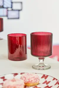 LE VERRE 35 CL FORME BASSE EMBOSSÉ STRIÉ ACTUEL