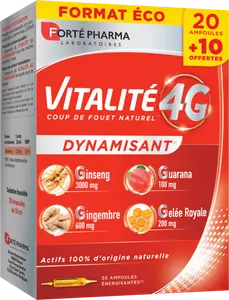 FORTÉ PHARMA GAMMES VITALITÉ 4G IMMUVIT 4G MULTIVIT 4G ET ULTRABOOST 4G