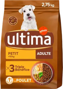CROQUETTES POUR CHIEN ADULTE MINI AU POULET ULTIMA