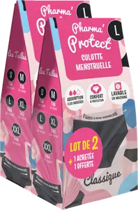 CULOTTE MENSTRUELLE NOIR PHARMA PROTECT