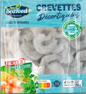 CREVETTES DECORTIQUÉES CRUES CONGELÉES