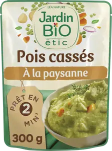 POIS CASSÉS À LA PAYSANNE BIO JARDIN BIO ÉTIC