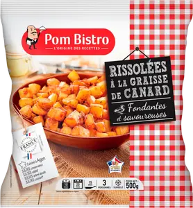POMMES DE TERRE RISSOLÉES À LA GRAISSE DE CANARD SURGELÉES POM BISTRO