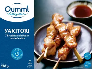 BROCHETTES DE POULET YAKITORI OUMNI