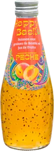 BOISSON AUX GRAINES DE BASILIC ET JUS DE FRUITS PÊCHE HAPPY BASIL