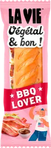 SANDWICH VÉGÉTAL BAGUETTE BBQ LOVER LA VIE