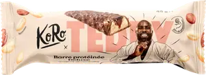 BARRE PROTÉINÉE SAVEUR CHOCOLAT AU LAIT ET CACAHUÈTE KORO