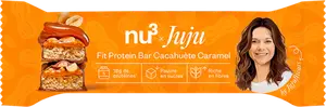 Barre protéinée à la cacahuète et caramel
