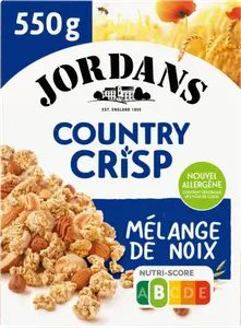CÉRÉALES MÉLANGE DE NOIX COUNTRY CRISP JORDANS