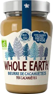 BEURRE DE CACAHUÈTES BIO WHOLE EARTH