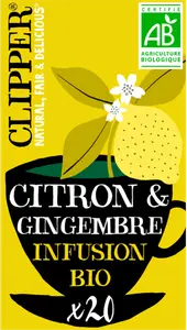 INFUSION CITRON & GINGEMBRE BIO CLIPPER