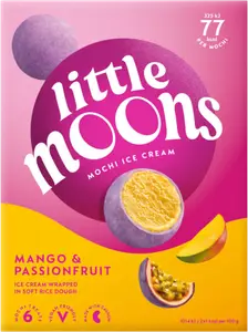 MOCHIS GLACÉS FRUIT DE LA PASSION ET MANGUE SURGELÉS LITTLE MOONS