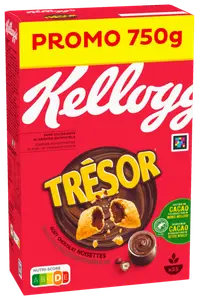 CÉRÉALES CHOCOLAT NOISETTE TRÉSOR KELLOGG'S