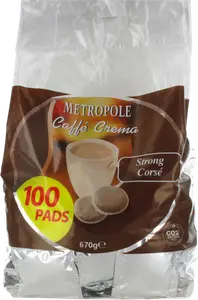 DOSETTES DE CAFÉ MOULU CORSÉ MÉTROPOLE