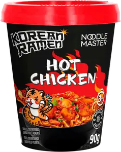 CUP NOUILLES INSTANTANÉES EN CUP SAVEUR HOT CHICKEN NOODLE MASTER