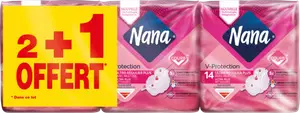 SERVIETTES HYGIÉNIQUES AVEC AILETTES ULTRA NANA