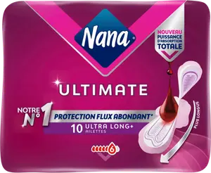 SERVIETTES HYGIÉNIQUES AVEC AILETTES NANA