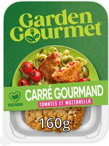 CARRÉ GOURMAND TOMATES ET MOZZARELLA GARDEN GOURMET