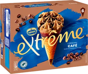 Cônes glacés au café