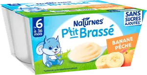 P'TIT BRASSÉS SAVEUR BANANE PÊCHE NATURNES
