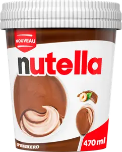 POT DE CRÈME GLACÉE CHOCOLAT NOISETTE NUTELLA