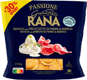 RAVIOLI AU JAMBON DE PARME & BURRATA RANA