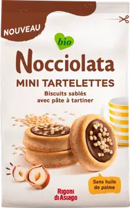 MINI TARTELETTES AVEC PÂTE À TARTINER BIO NOCCIOLATA