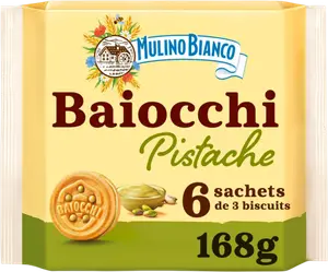 BISCUITS BAIOCCHI FOURRÉSÀ LA PISTACHE MULINO BIANCO