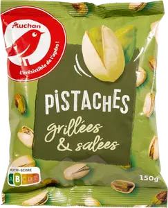PISTACHES GRILLÉES ET SALÉES AUCHAN