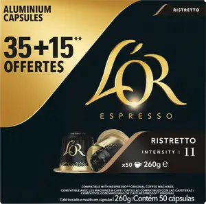 CAPSULES DE CAFÉ RISTRETTO L'OR ESPRESSO