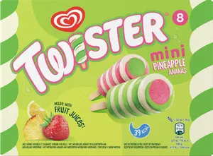 MINI GLACE À L'EAU ANANAS FRAISE CITRON TWISTER