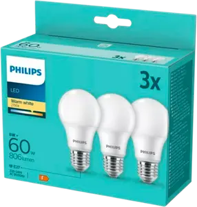 LOT DE 3 AMPOULES LED E27