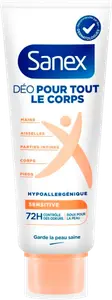 DEODORANT POUR TOUT LE CORPS SENSITIVE 72H SANEX