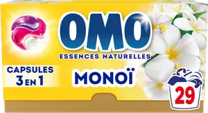 Lessive capsules 3 en 1 fleur de monoï